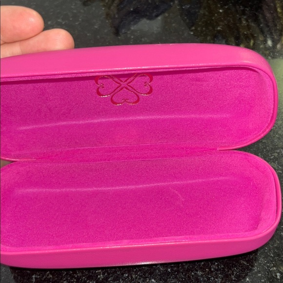 Candie's Vintage Y2K Pink Glasses Case with Gold Logo - Picture 3 of 6